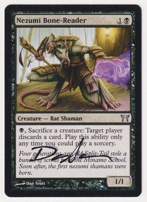 Silver Shadow Signed Nezumi Bone-Reader Proof MP Artist Dan Scott MTG Magic AP!