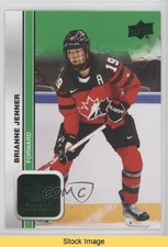 2023 Upper Deck Team Canada Juniors Women's WC Green Brianne Jenner #54 READ 5b7