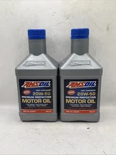 Amsoil 20W-50 Premium Protection 100% Synthetic Engine Motor Oil 1 Quart 20w50