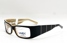 NEW UVEX SAFETY SW08 BLACK AUTHENTIC EYEGLASSES 53-17