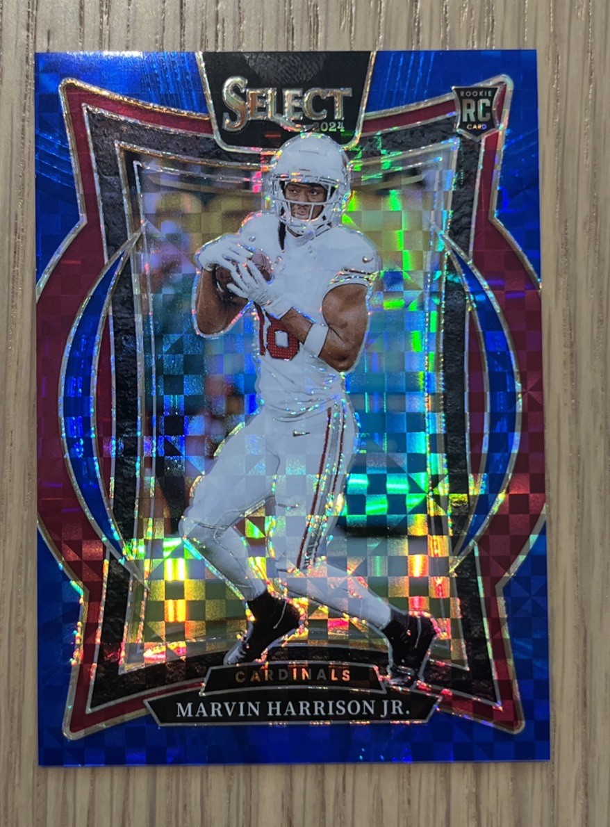 2024 Panini Select - Concourse Marvin Harrison Jr. #28 Blue Prizm /249 (RC)