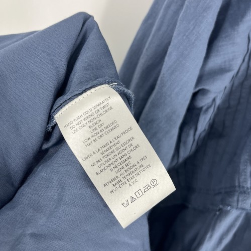 Anthropologie Pilcro Corset Midi Shirt Dress Size 2X Womens Blue Long Sleeve - Picture 8 of 9