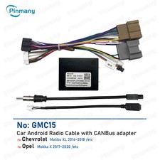 Car Radio Cable Android Head Unit 16-pin Power Wire Harness Adapter CAN Bus Deco
