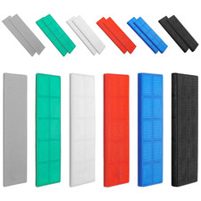 72pc Mixed Plastic Glazing Packers 28mm x 100mm Window Door Flat Levelling Shims