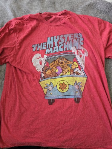 Scooby-Doo Retro The Mystery Machine T-Shirt, rot. Gebrauchte Größe XL  - Bild 2 von 3