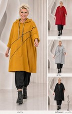 LAGENLOOK LA BASS Shirt Tunika-Kleid curry ro...