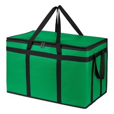 Bodaon Insulated Food Delivery Bag, XXXL Pizza XXX-Large, Green-Black Edge