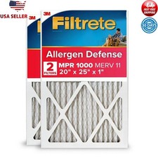 Allergen Defense Air Filter MERV 2-Pack Home Filtration Capture Large Particles