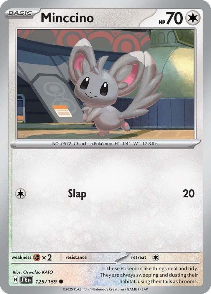 Minccino #125/159 Sv09 Journey Together Common Reverse Holo Pokemon TCG NM