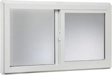 VBSI3218PR Vinyl Basement Slider Window, 32' X 18', White