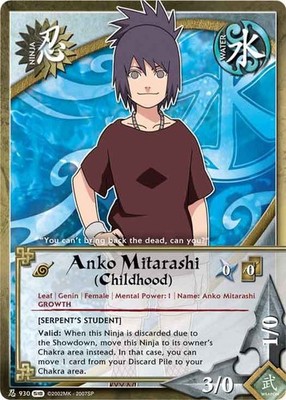 Anko Mitarashi (Childhood) - N-930 - Common - 1st Edition - Foil Fangs of the Sn