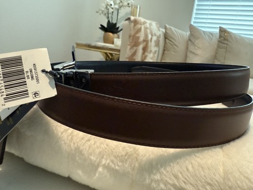 Polo Ralph Lauren Reversible Dress Belt Black/Brown Size 42 NWT $79.50 - Picture 5 of 7