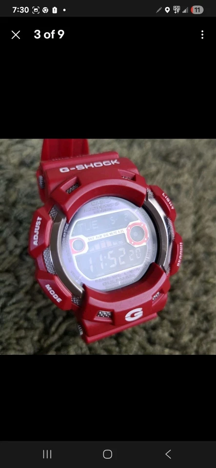 Casio G-shock Gulfman GW-9110RD-4JF Rescate Rojo Colaboración Digital Foto 2 de 4