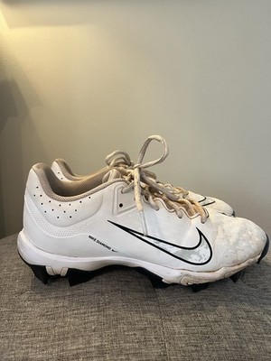 Women s 7.5 Nike HyperDiamond 4 Softball Cleat White Black