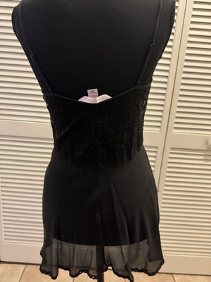 victoria secret lingerie Black Lace Slip Dress Small | eBay