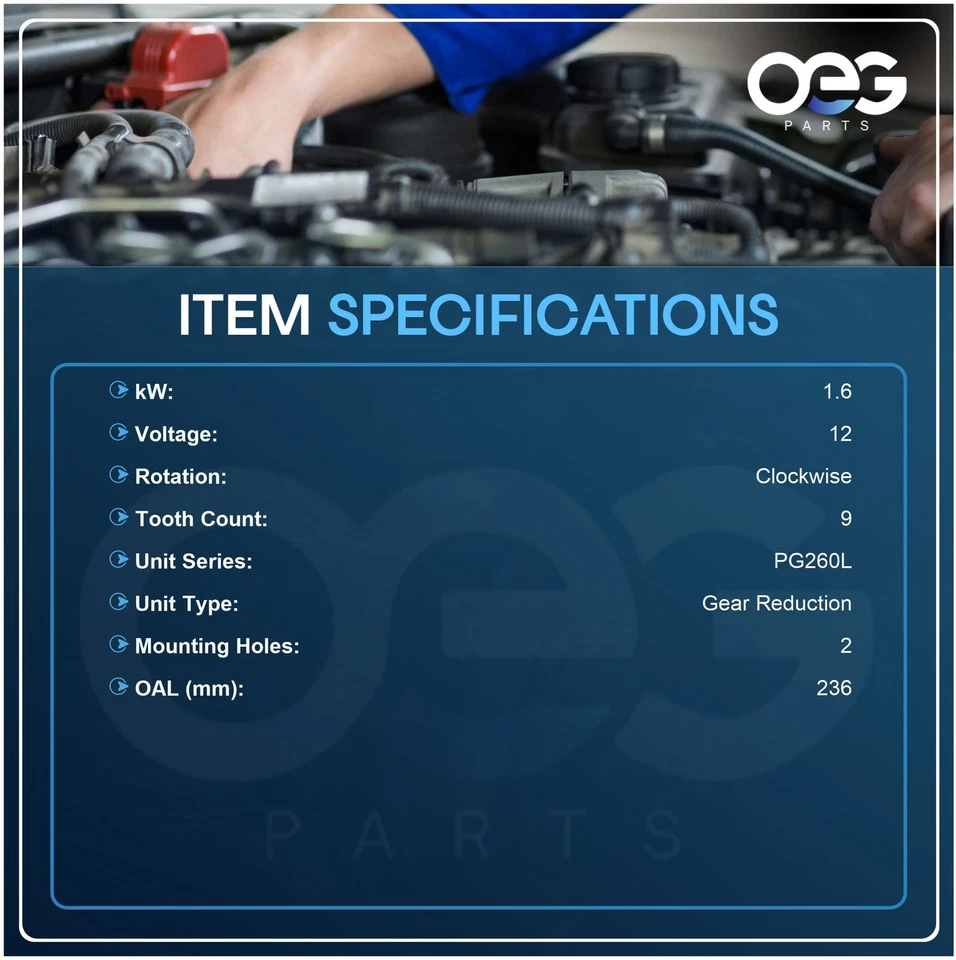 New Starter For Oldsmobile Aurora Intrigue 3.5L V6 1999-2001 10465422 10465555 - Image 3 of 4