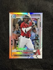 Geraldo Perdomo Bowman Chrome Prospects Refractor RC #’d /499 - 2021