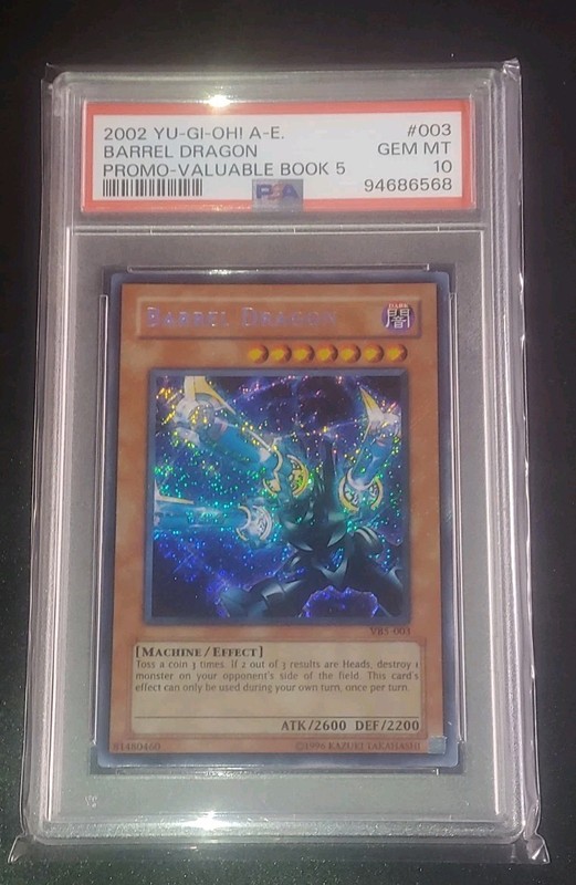 YU-GI-OH! PSA 10 VB5 Barrel Dragon Secret Rare