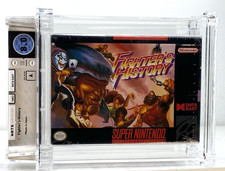 Fighter's History Super Nintendo SNES New 1994 Factory Sealed WATA Graded 8.0 A