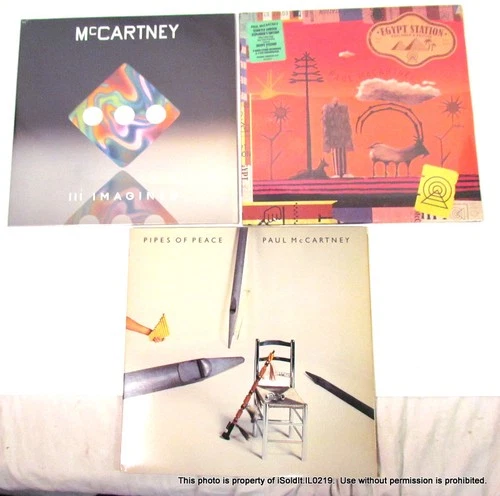 LOT 3 PAUL MCCARTNEY VINYL RECORDS LPs III Imagined, Egypt Station + NEW & USED
