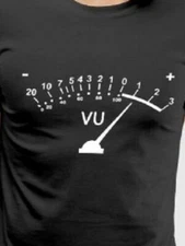 Analog  rules VU meter audio video music geek nerd LONG SLEEVE t shirt