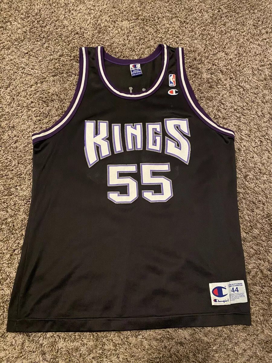 Vintage Jason Williams #55 Sacramento Kings Champion Jersey Black Mens Size 44