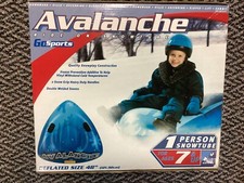Snow Tube GoSports Avalanche 1 Person Snow Tube 48" with Handles - NEW
