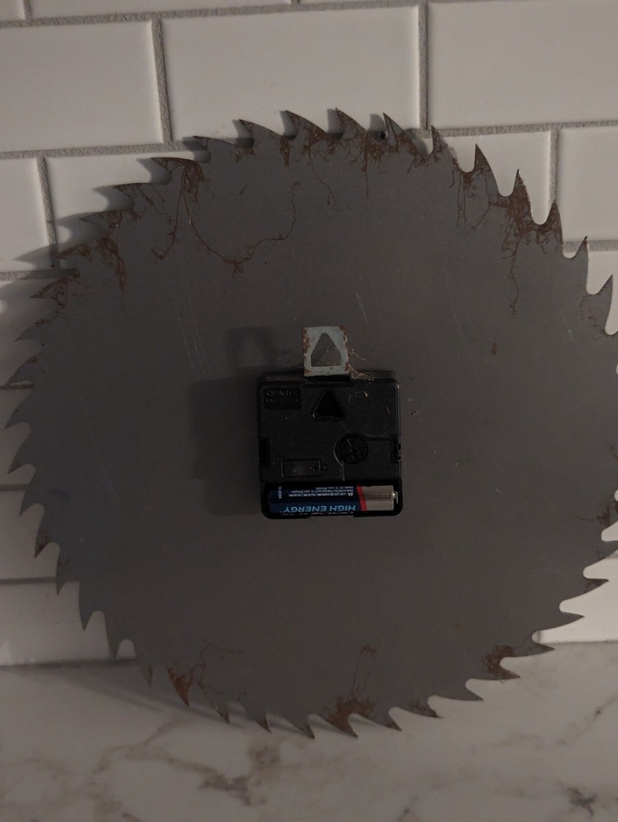 SEARS ROEBUCK AND CO. Craftsman SAW BLADE SHOP CLOCK Not Working