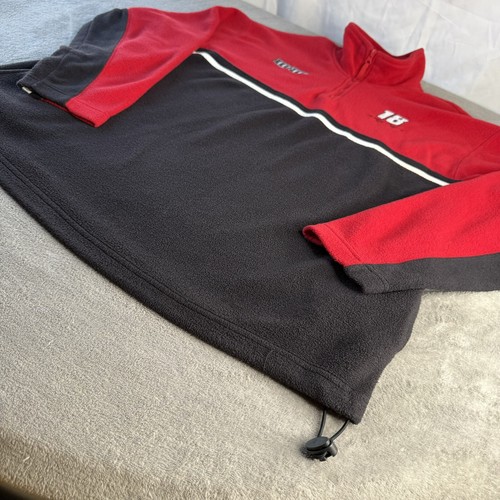 Vintage Kyle Busch Winner’s Circle Fleece Sweater Jacket Large 1/4 Zip Nascar XL - Picture 2 of 12