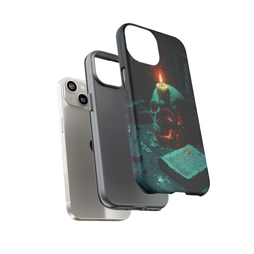 Candle Skull Vintage Book - Phone Ink Cover Case for iPhone, Galaxy, Pixel - 第 64/281 張圖片