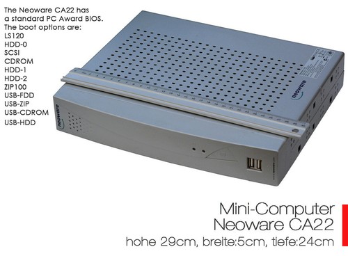 Thinclient Neoware DVI VGA Lpt 2x RS-232 256 MB PCI Slot Free Win 98 12V NT CA22 - 第 5/9 張圖片