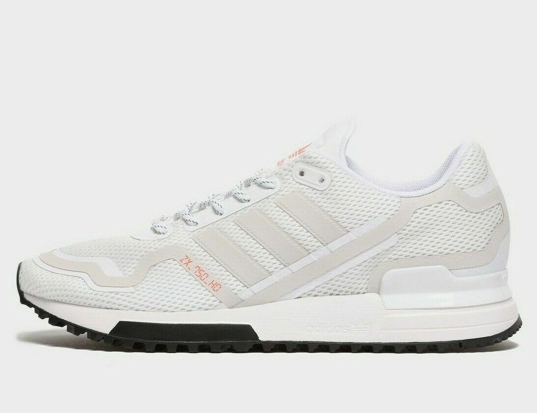 Authentic New Adidas Originals ZX 750 ( Men Size UK: 6 - 12 ) White /Orange |