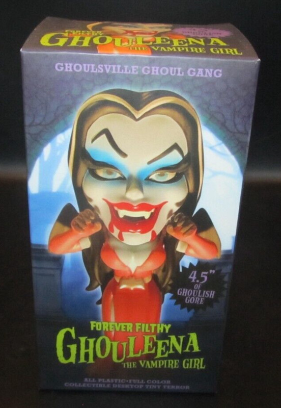 RETRO A GO-GO! Totally Gnarly Ghouleena Vampire Girl Tiny Terror 4.5" Halloween