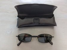 NICE Calvin Klein Black Metal Oval Rectangular Eyeglasses Italy CK 145 166S 590