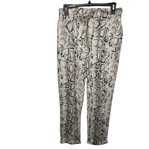 はと Joseph Ribkoff Black-Beige-White Jacquard Leatherette Pants Retail