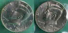 1993 P and D Kennedy Half Dollar Coin from US Mint Set 2 BU Cello Fifty Cent UNC