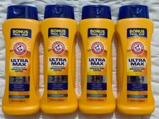4x Arm & Hammer Ultra Max 3-in-1 Body Wash Shampoo Conditioner Cool Water 12 oz