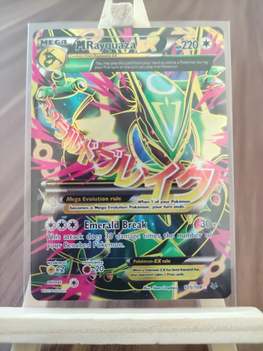 Mega Rayquaza EX 105/108 Pokémon card from Roaring Skies for sale