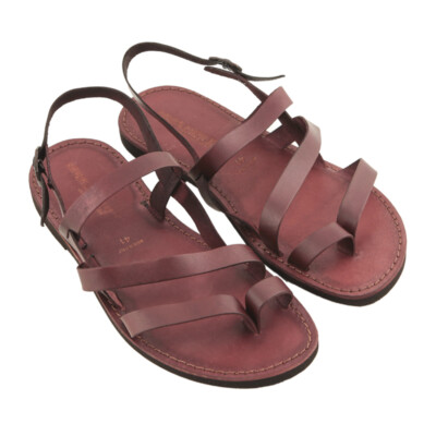 Sandali uomo colorati in VERO CUOIO artigianali stile Indiano