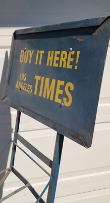 Vintage Los Angeles LA Times Newspaper / Magazine Stand Vending