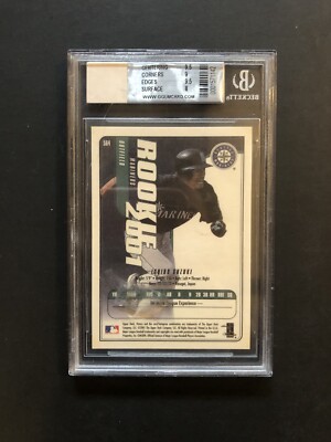 その他 2001 UD VICTORY ICHIRO USED BAT BGS 9.5 2001 Upper Deck Victory Ichiro Suzuki #564 BGS 9.5 GEM MINT