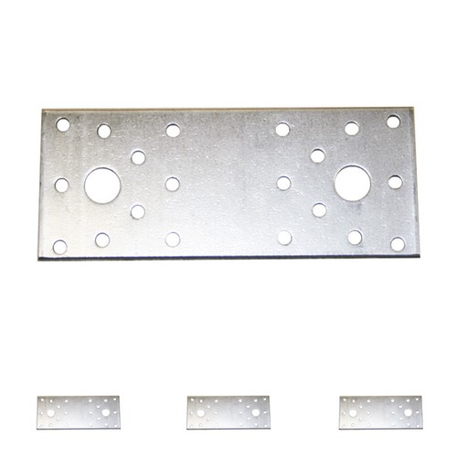 Edelstahl Flachverbinder 50mm - Stabile Lochbleche Für Holzverbindungen Innen & Außen (10er Set)