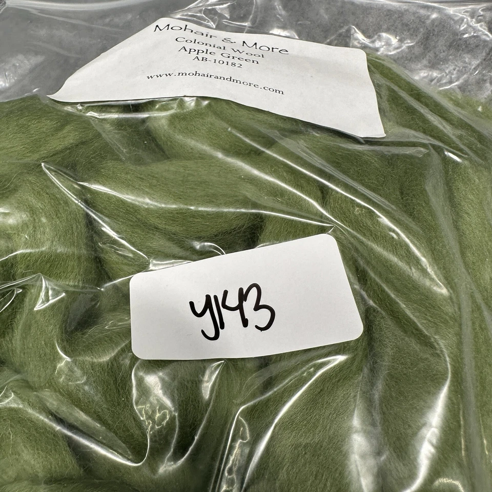 Top de lana colonial itinerante verde manzana mohair giratorio más 82 g fieltro de 2,9 oz Foto 4 de 4