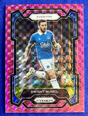 Dwight McNeil 2023-24 Panini Prizm Premier League PINK MOSAIC #263 EVERTON