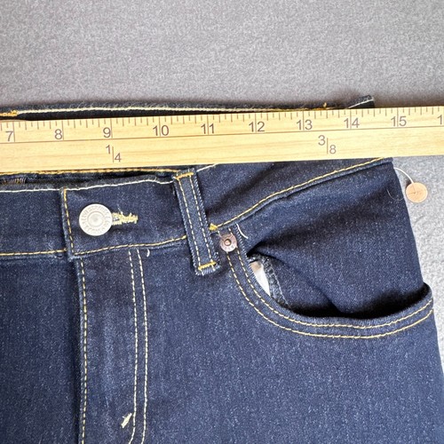 NWT Levi's 511 Slim Jeans 18Reg 29x29 Blue Denim Tapered Stretch Dark Wash - Picture 6 of 11