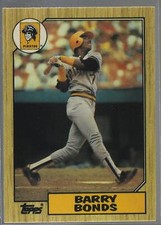 1987 Topps - Barry Bonds #320 rookie card. rookie card picture