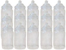 Large Plastic Sweet Jars 15 x 2117ml Storage Tubs Candy Buffet SLIGHT SECONDS