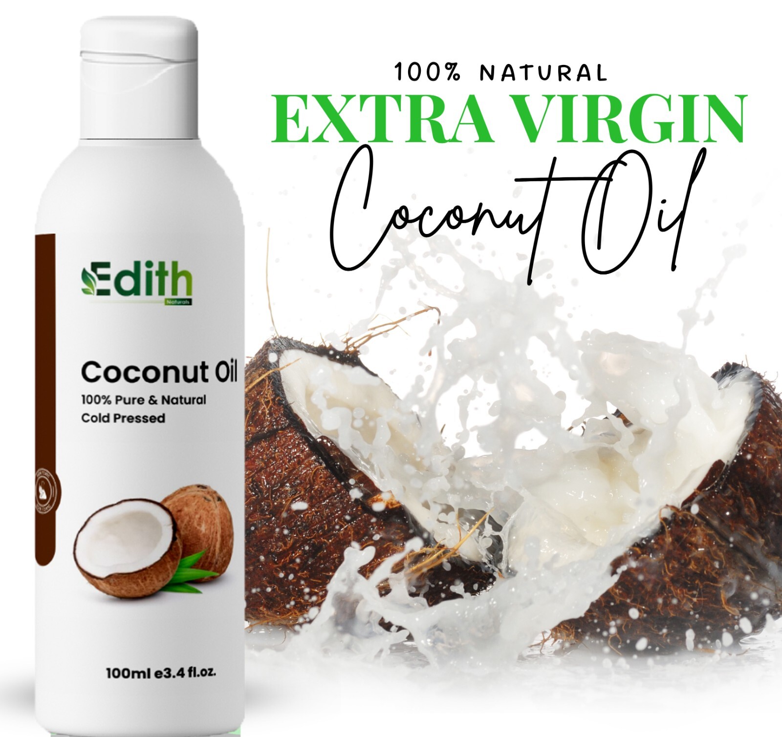 Aceite de coco para el cabello-100 ml