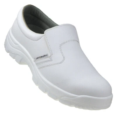 Sicherheitsschuhe Weiß Küchenschuhe Kochschuhe Arbeitsschuhe S2 Kappe(BPWhite-W)