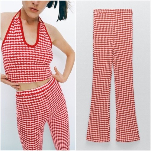 ZARA Cropped Plaid Pants NWOT Size Large | eBay